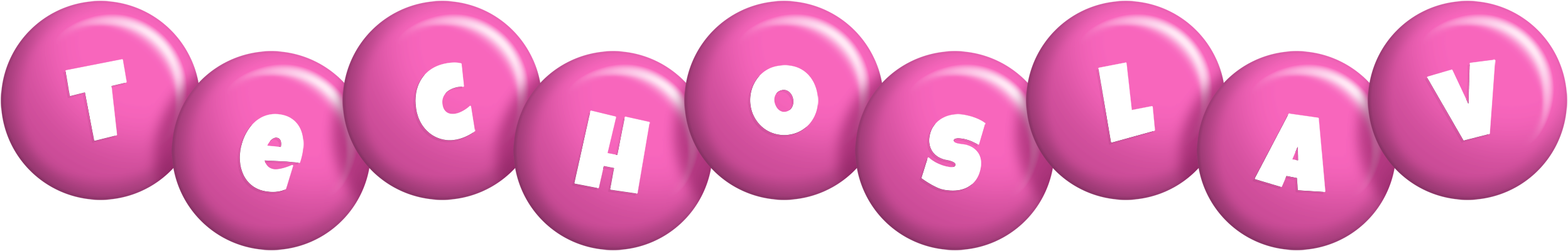 Techoslav candy-pink logo