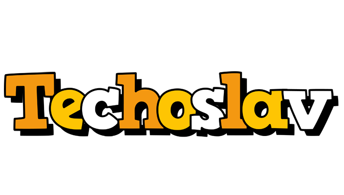 Techoslav cartoon logo