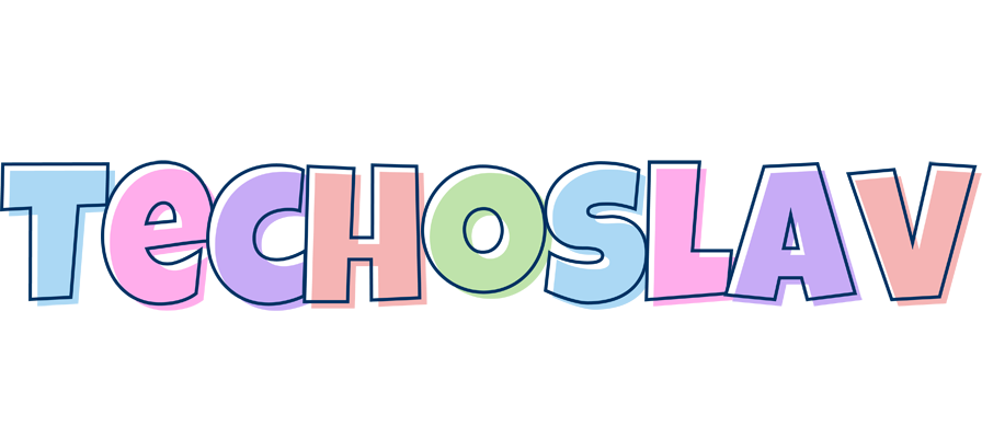 Techoslav pastel logo
