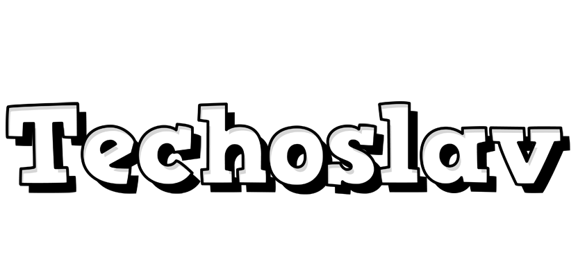 Techoslav snowing logo