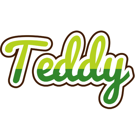 Teddy golfing logo