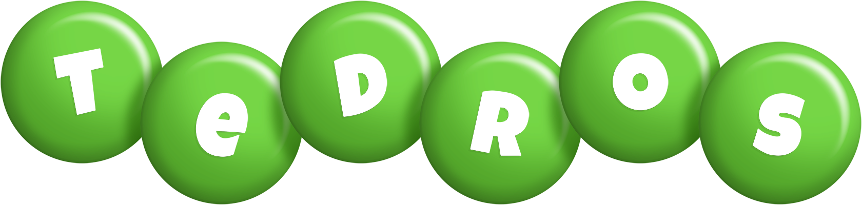 Tedros candy-green logo