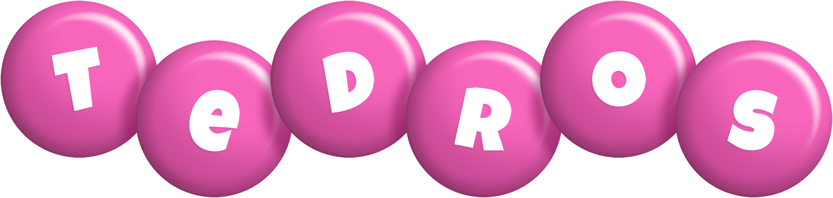 Tedros candy-pink logo