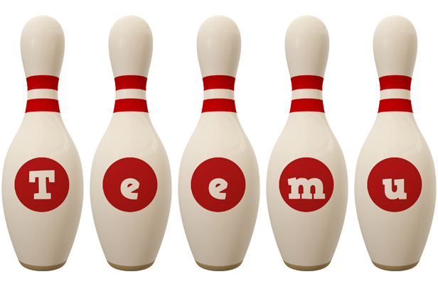 Teemu bowling-pin logo