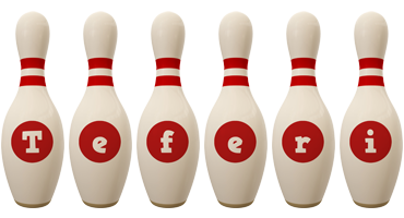 Teferi bowling-pin logo