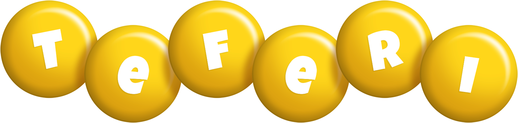 Teferi candy-yellow logo