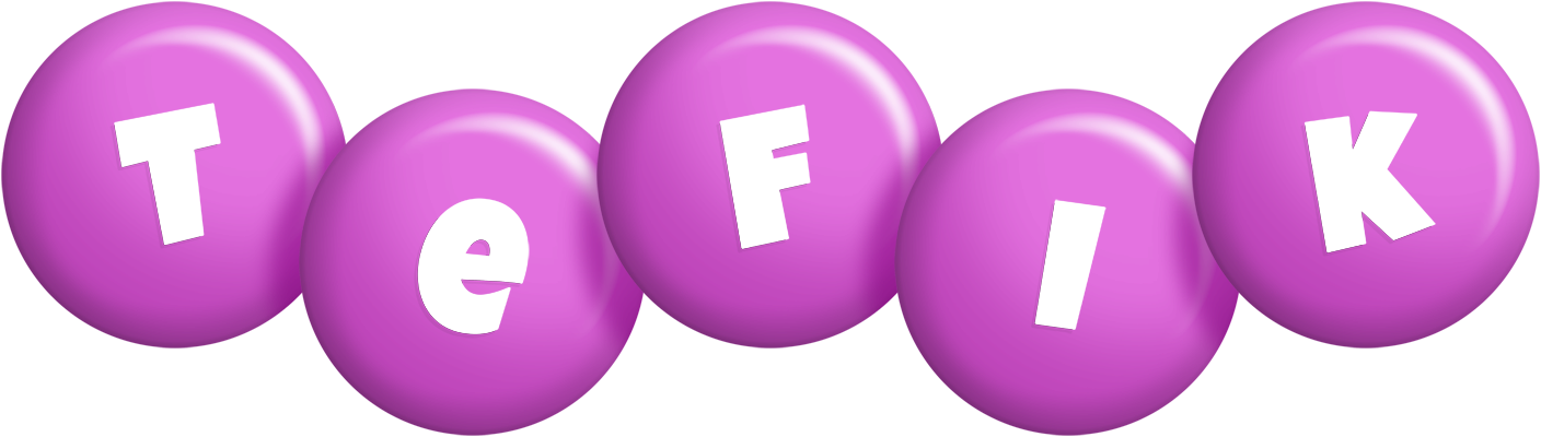 Tefik candy-purple logo
