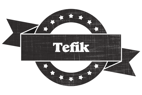 Tefik grunge logo