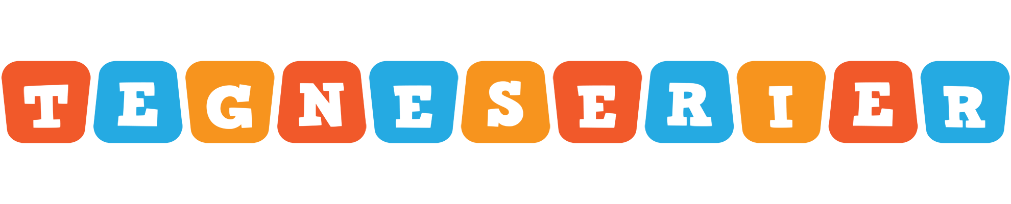 TEGNESERIER logo effect. Colorful text effects in various flavors. Customize your own text here: https://www.textgiraffe.com/logos/comics/