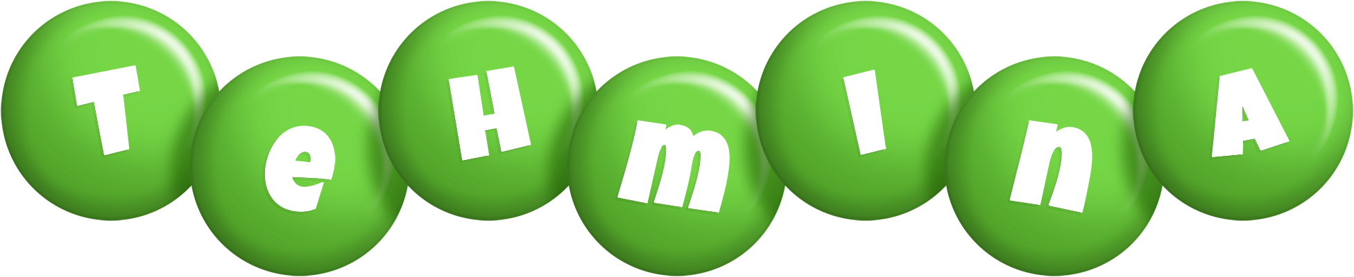 Tehmina candy-green logo