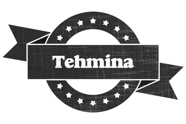 Tehmina grunge logo