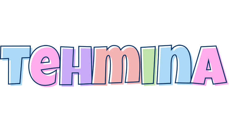 Tehmina pastel logo