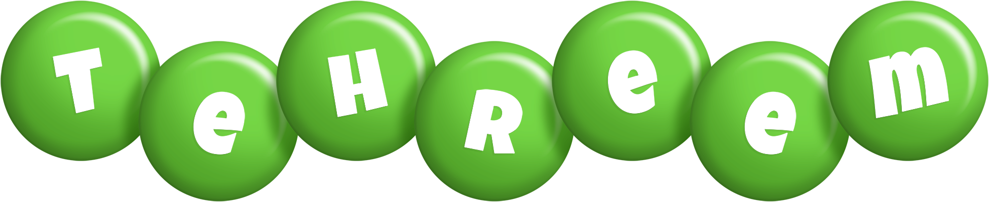 Tehreem candy-green logo