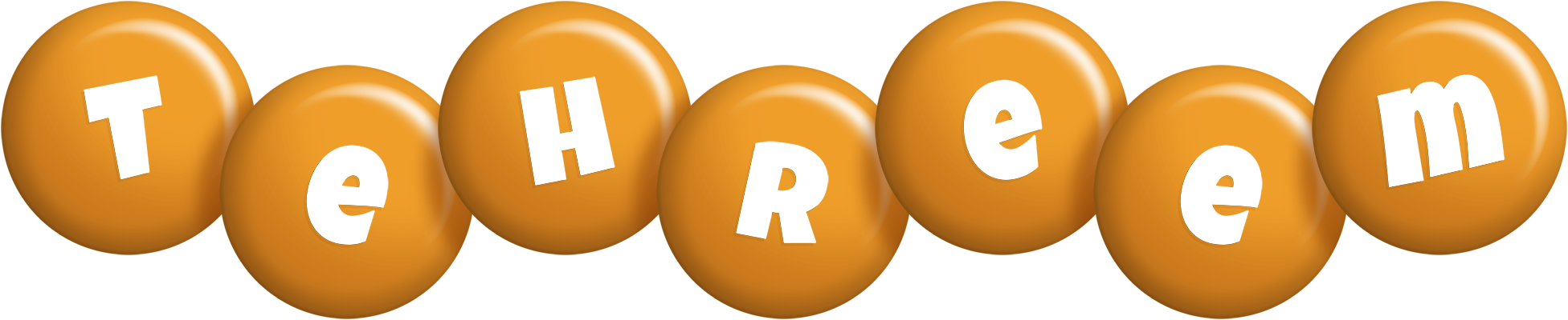 Tehreem candy-orange logo