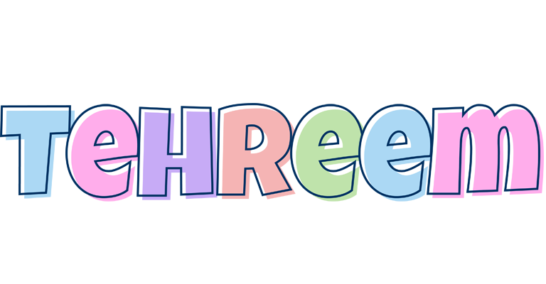 Tehreem pastel logo