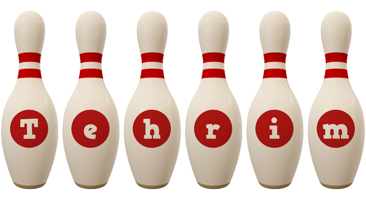 Tehrim bowling-pin logo