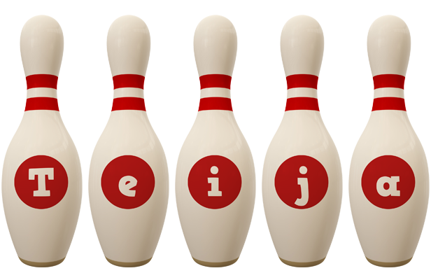 Teija bowling-pin logo