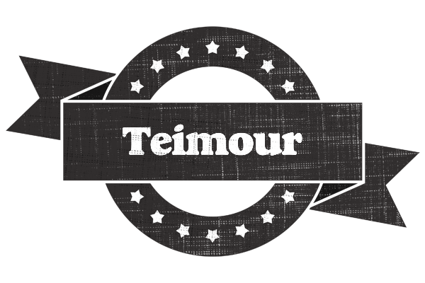 Teimour grunge logo
