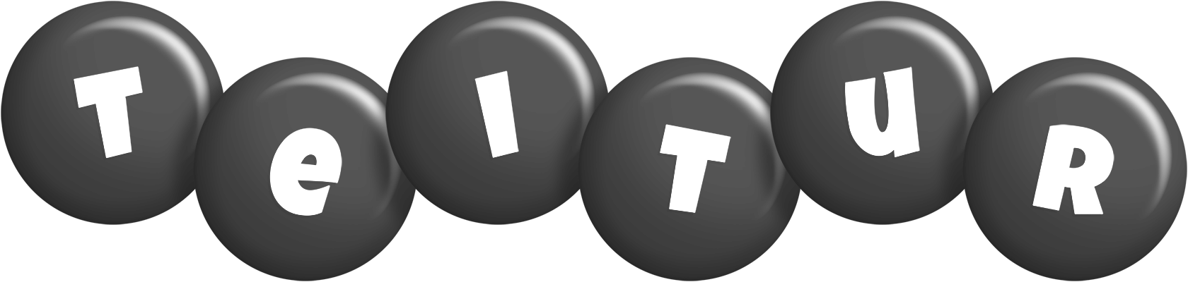 Teitur candy-black logo