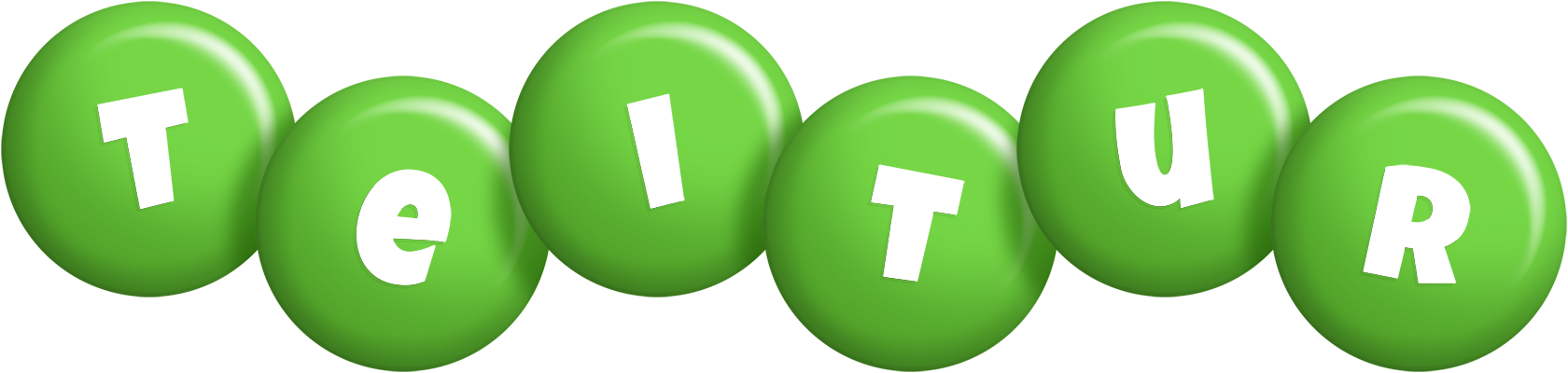 Teitur candy-green logo