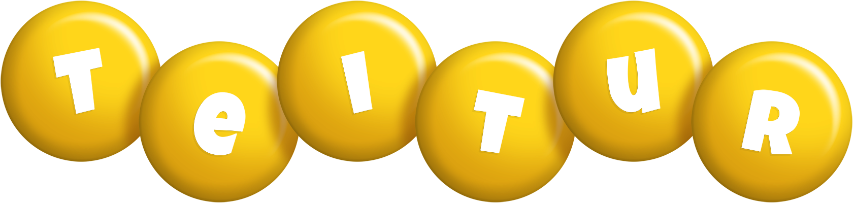 Teitur candy-yellow logo