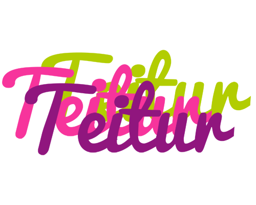 Teitur flowers logo