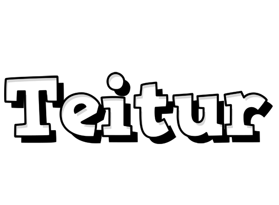 Teitur snowing logo