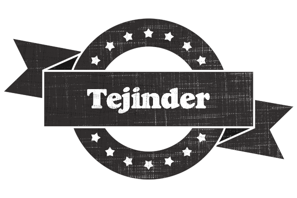 Tejinder grunge logo