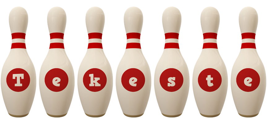Tekeste bowling-pin logo