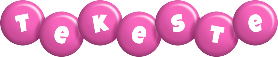 Tekeste candy-pink logo