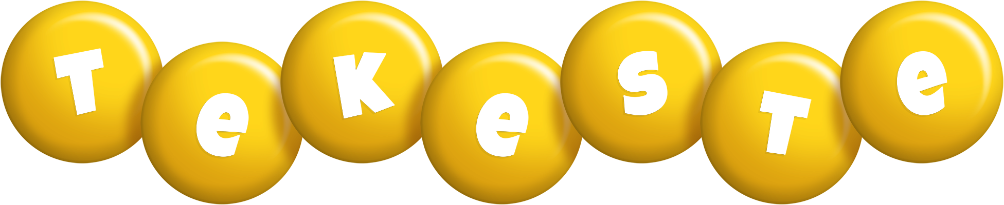 Tekeste candy-yellow logo
