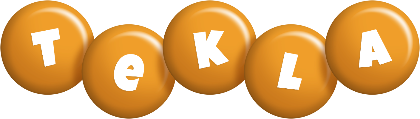 Tekla candy-orange logo