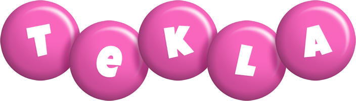 Tekla candy-pink logo