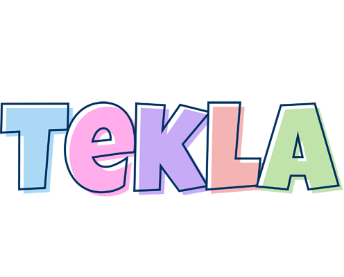 Tekla pastel logo