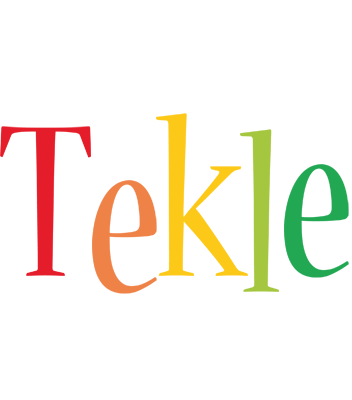 Tekle birthday logo