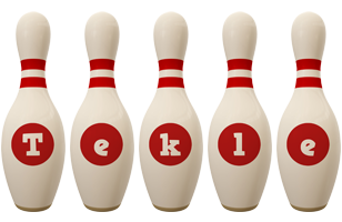 Tekle bowling-pin logo