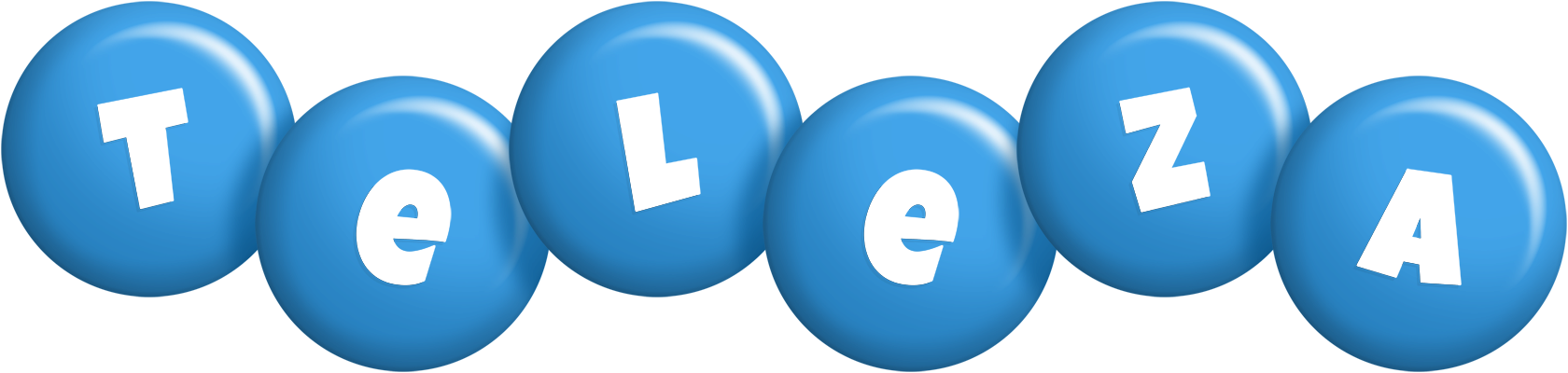 Teleza candy-blue logo