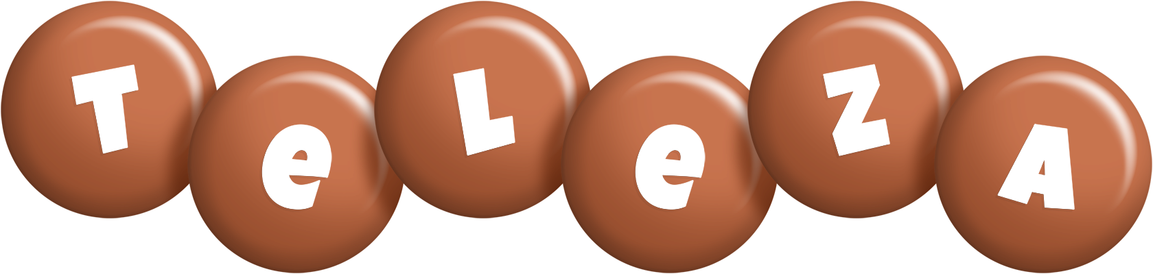 Teleza candy-brown logo