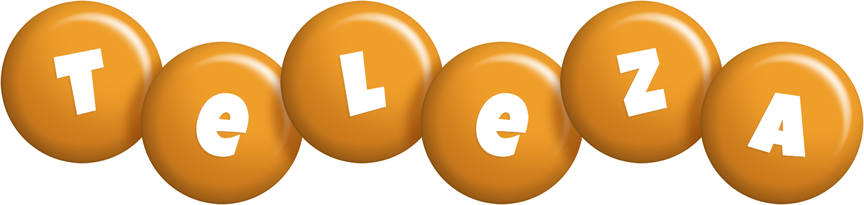 Teleza candy-orange logo