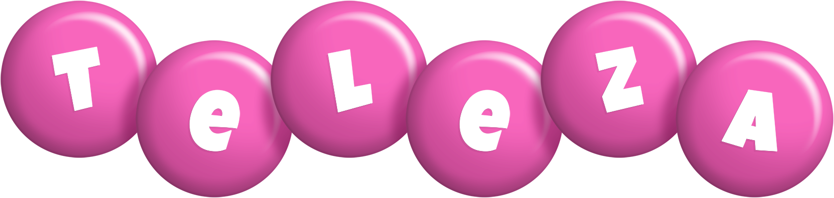 Teleza candy-pink logo