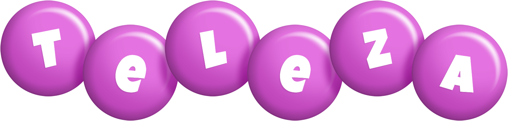 Teleza candy-purple logo