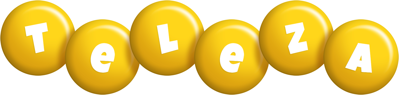Teleza candy-yellow logo