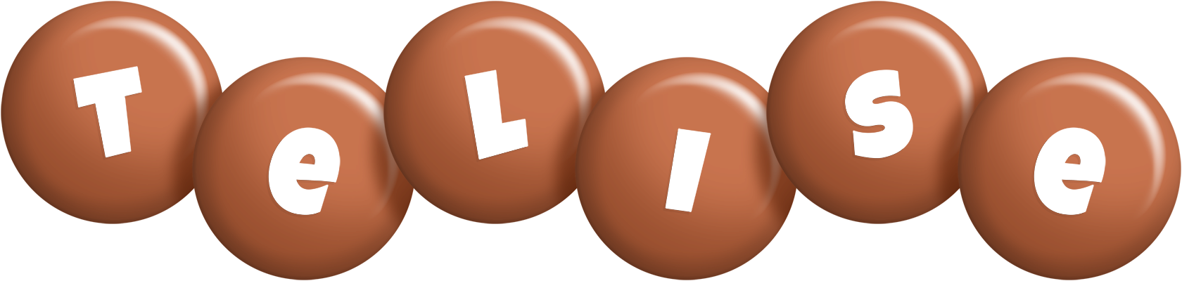 Telise candy-brown logo
