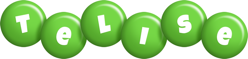 Telise candy-green logo