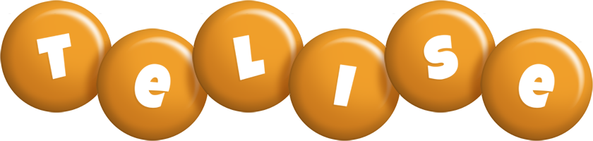 Telise candy-orange logo