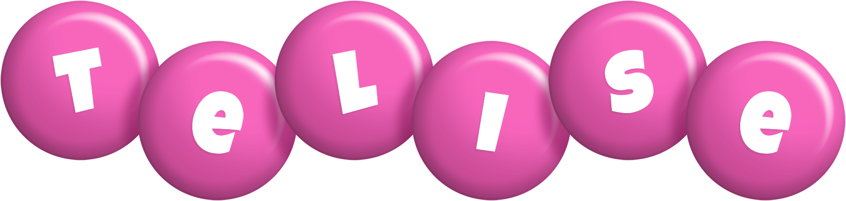 Telise candy-pink logo