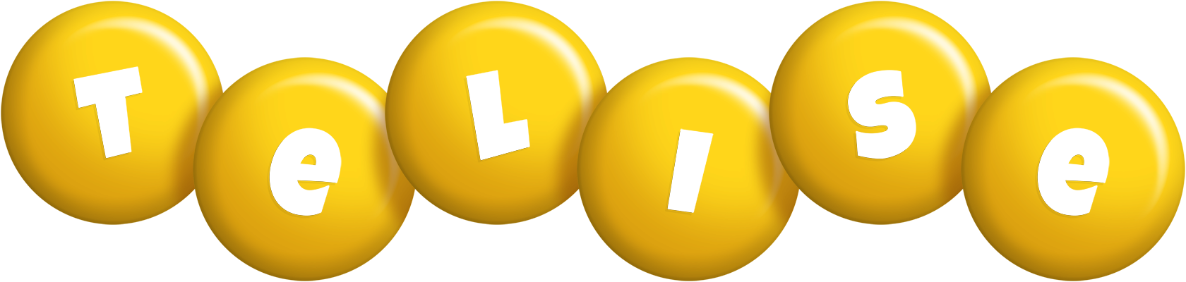 Telise candy-yellow logo