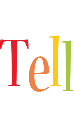 Tell birthday logo
