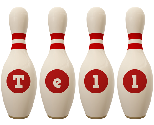 Tell bowling-pin logo