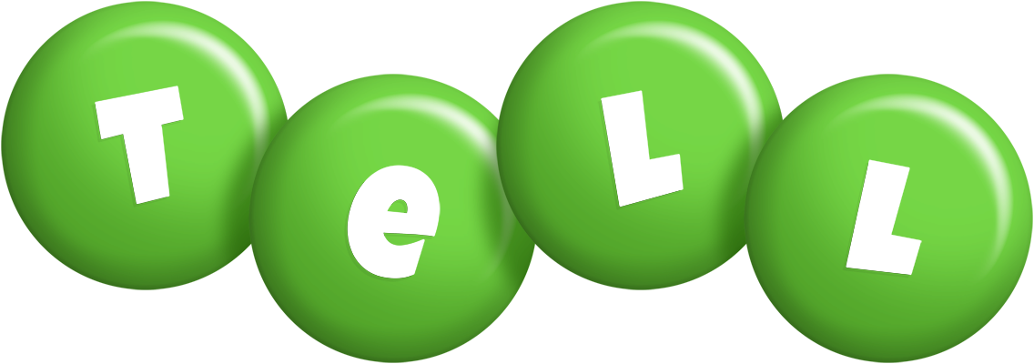 Tell candy-green logo
